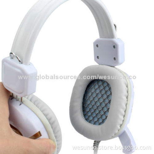 New gaming DJ headset with mic and thick cable, comfortable and high sound model